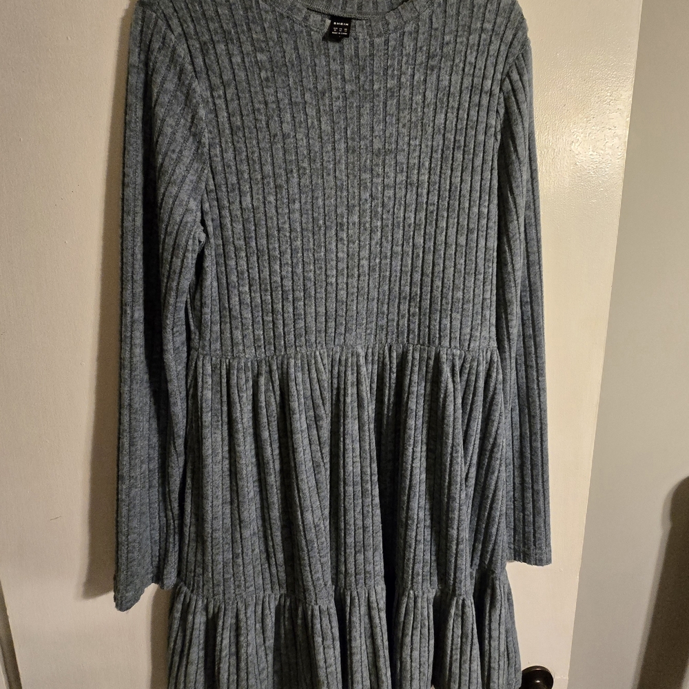 Shein Gray Knit Sweater